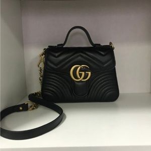 Classic Mini Size GG Handbag Leather Marmont bag
